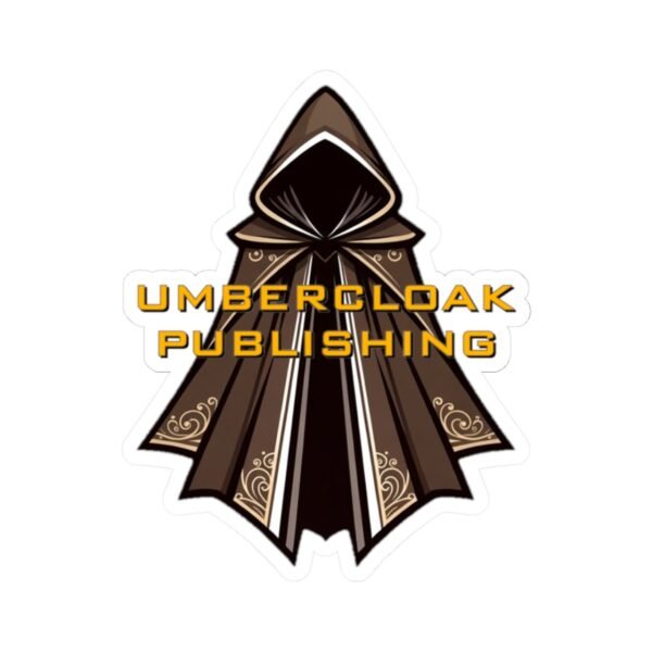 Umblercloak Publishing Logo Sticker — Hooded Cloak Kiss-Cut Vinyl Sticker