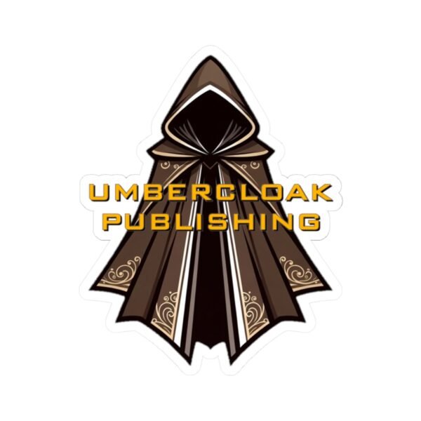 Umblercloak Publishing Logo Sticker — Hooded Cloak Kiss-Cut Vinyl Sticker