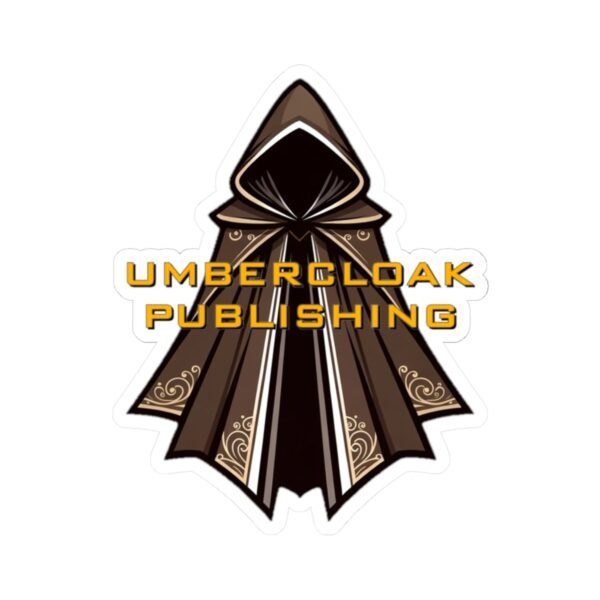 Umblercloak Publishing Logo Sticker — Hooded Cloak Kiss-Cut Vinyl Sticker
